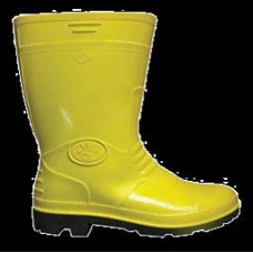 ყვითელი რეზინის მაღალყრლიანი ფეხსაცმელი NO : 45 (მოხლე)